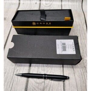 Cross Stratford Ballpoint Bille Pen Satin Black With Box